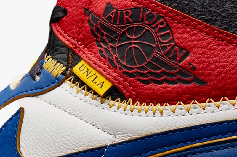 유니언 x 에어 조던 1 하이 OG 스니커의 실물이 유출됐다