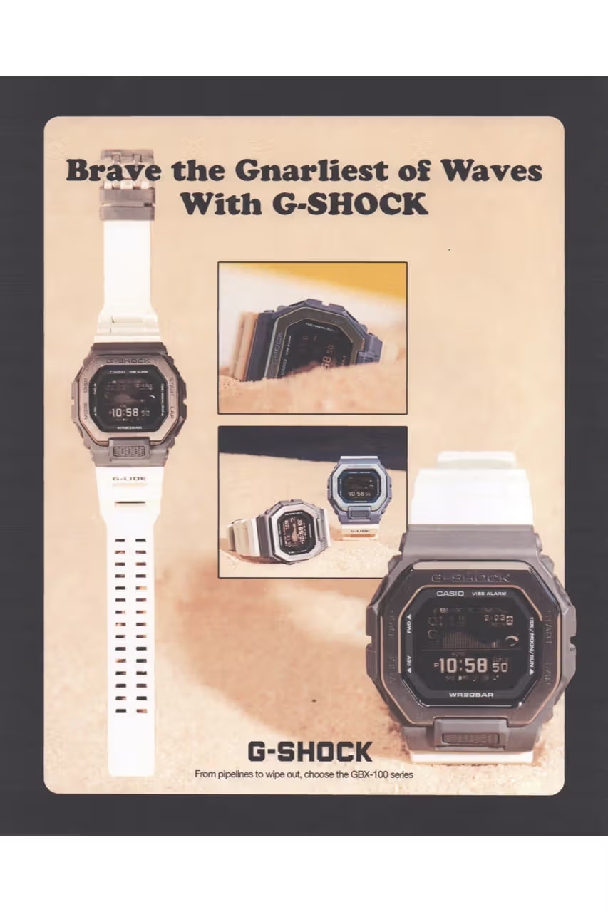 파도와 함께 돌아온 G-Shock GBX-100 시리즈 new surf g-shock series
