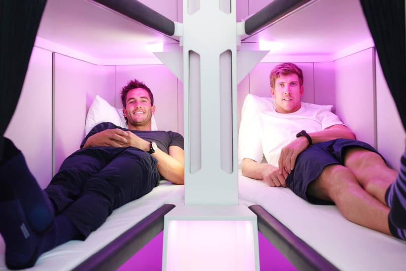 세계 최초로 누워서 가는 비행기 전용칸이 나온다?