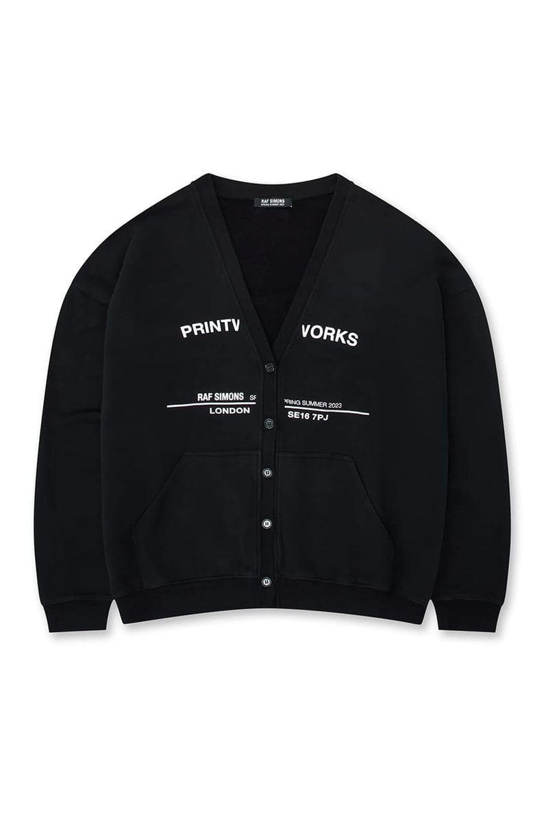라프 시몬스의 역사를 회고하는 나열된 ‘투어 카디건’이 출시됐다, raf simons, 라프 시몬스 아카이브, 아카이브 제품, 2023 SS
