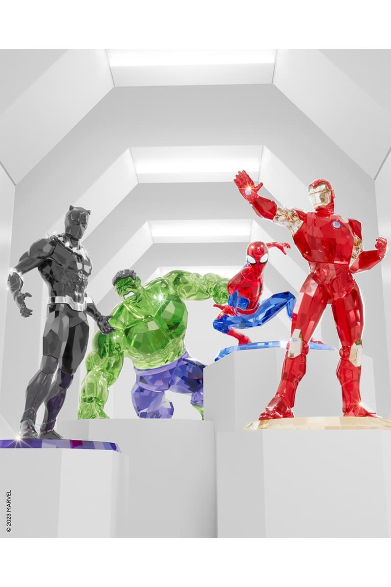 국내 최초, 마블 x 스와로브스키 홈 컬렉션 공개, 마블 피규어, 스파이더맨, 블랙팬서, 헐크, 아이언맨