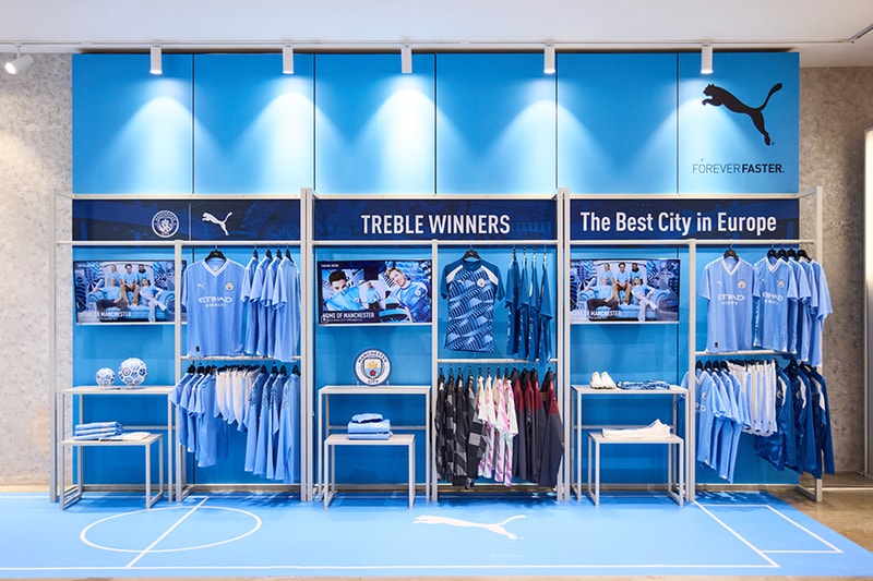 푸마, 맨체스터 시티 FC 방한 기념 팝업 스토어 ‘푸마 시티’ 오픈 puma city manchester city FC Treble winners pop up store