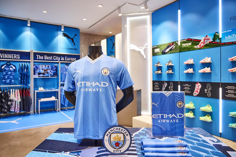 푸마, 맨체스터 시티 FC 방한 기념 팝업 스토어 ‘푸마 시티’ 오픈 puma city manchester city FC Treble winners pop up store