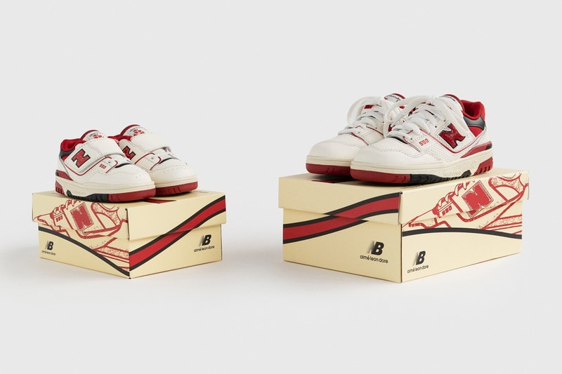 에메 레온 도르 x 뉴발란스 550 어린이용 공개,  aime leon dore, new balance