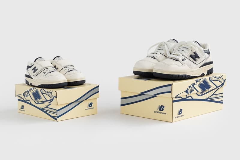 에메 레온 도르 x 뉴발란스 550 어린이용 공개,  aime leon dore, new balance