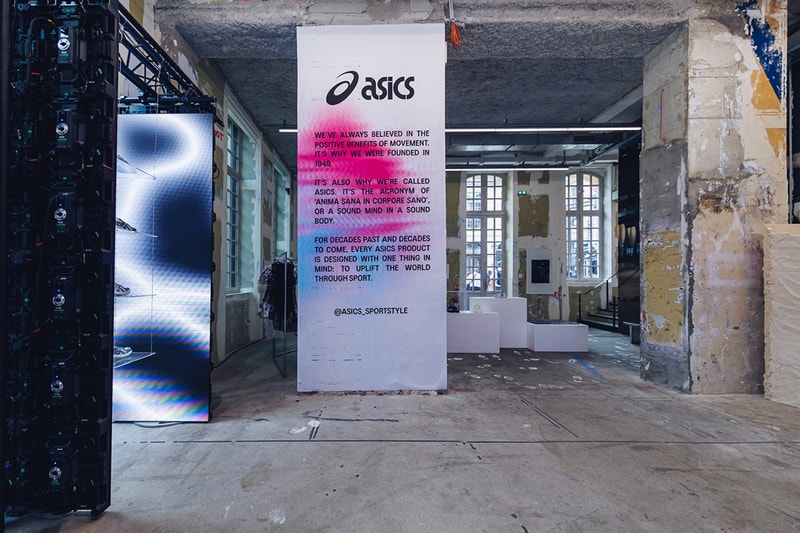 아식스의 새로운 실루엣 GT-2160이 파리 패션위크에서 최초 공개됐다 팝업 스토어 asics paris fashion week 