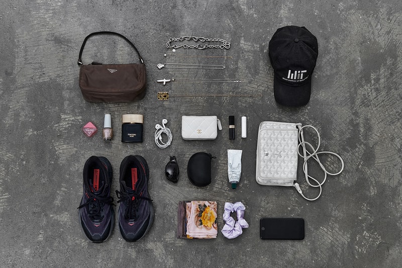 Essentials: 백규희, 하입비스트 에센셜, 워스트 스케이트샵, 지초이, 호카, 고야드, 프라다, 샤넬, 몽벨, 하이츠 스토어, 톰 포드, 논픽션, 챕스틱, 로토 리세, OPI, 사피어 배커, 마이아 루스 리, 머드 펄, 혜인서, 애플, 손수건