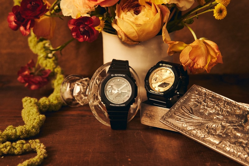 골드, 실버 색상이 가미된 지샥의 GA-2100 컬렉션션 g-shock collection