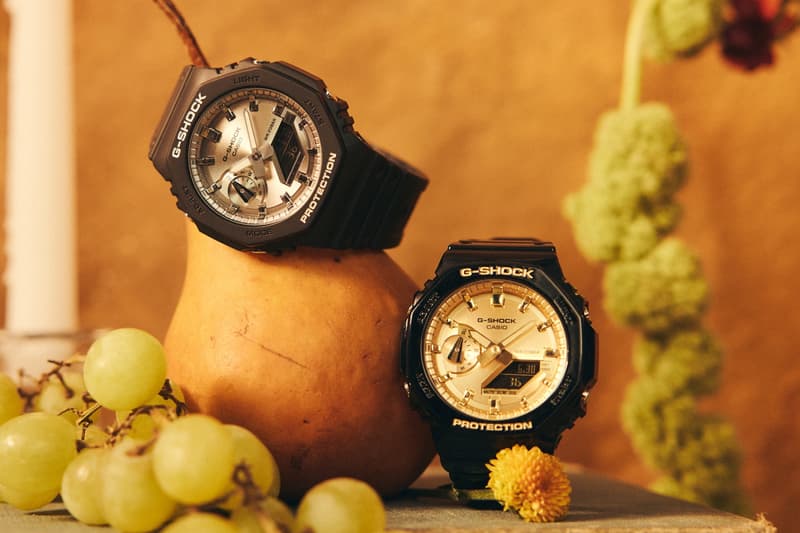 골드, 실버 색상이 가미된 지샥의 GA-2100 컬렉션션 g-shock collection