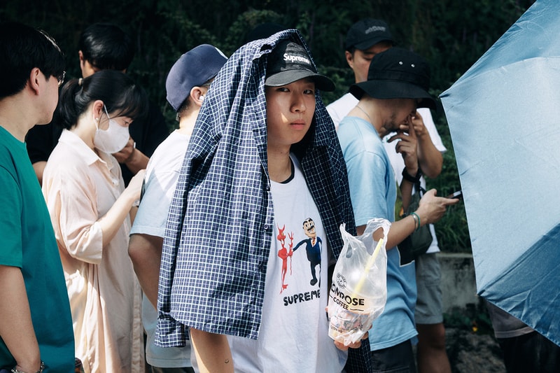 #Streetsnaps: 슈프림 서울 스토어 오픈 현장, 도산대로, 제임스 제비아, 2023 가을, 겨울, 스트리트 브랜드