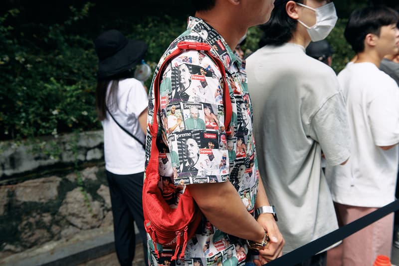 #Streetsnaps: 슈프림 서울 스토어 오픈 현장, 도산대로, 제임스 제비아, 2023 가을, 겨울, 스트리트 브랜드