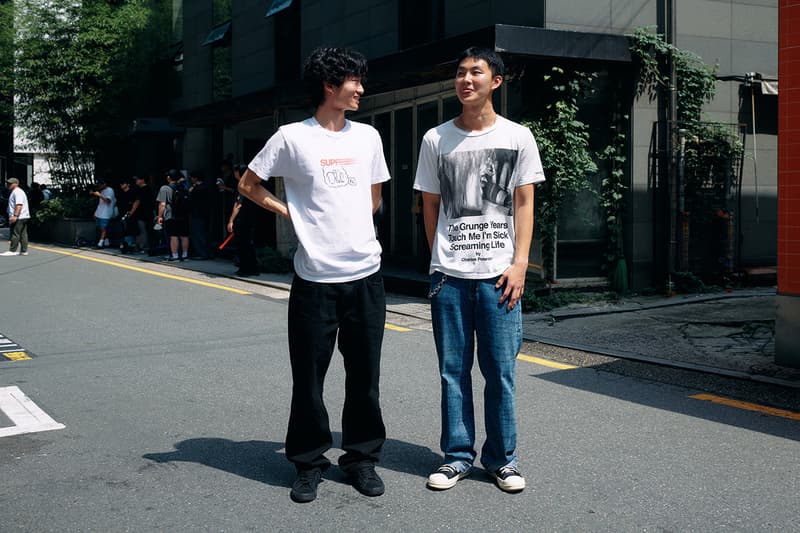 #Streetsnaps: 슈프림 서울 스토어 오픈 현장, 도산대로, 제임스 제비아, 2023 가을, 겨울, 스트리트 브랜드