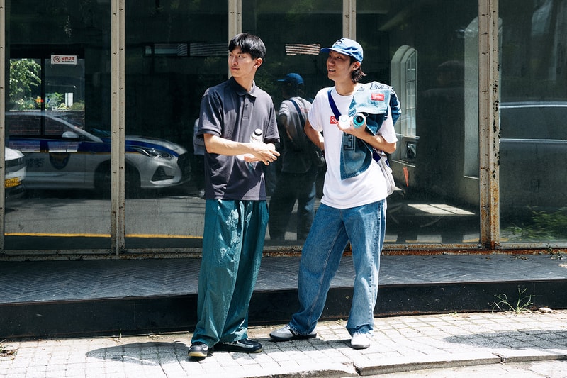 #Streetsnaps: 슈프림 서울 스토어 오픈 현장, 도산대로, 제임스 제비아, 2023 가을, 겨울, 스트리트 브랜드
