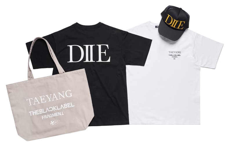 태양 x 프라그먼트 디자인 협업 제품 발매, taeyang, fragment design, 태양, 더블랙레이블, 후지와라 히로시