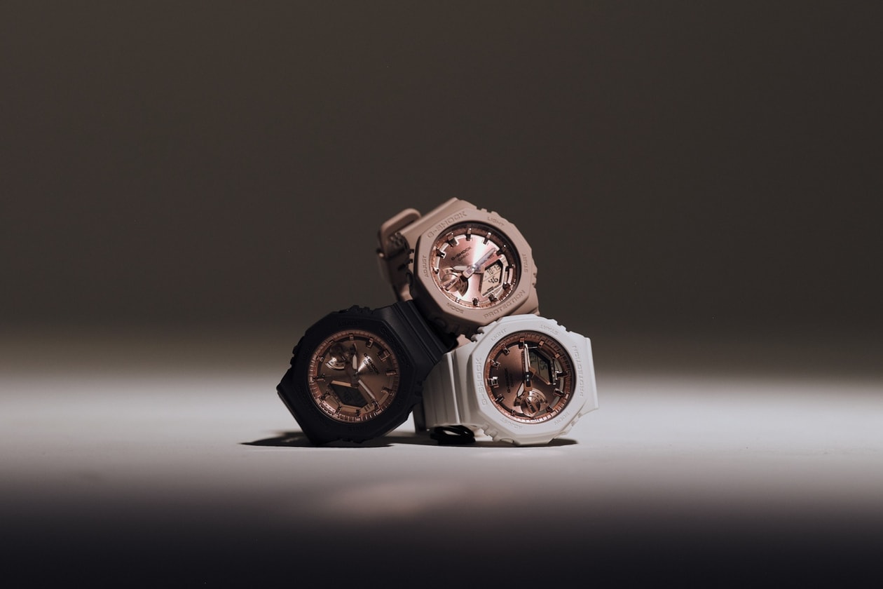 로즈 골드 다이얼로 매력을 더한, 지샥의 GMA-S2100MD 컬렉션 g-shock rose gold