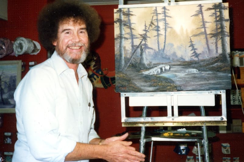 ‘밥 아저씨’ 밥 로스가 TV에서 그린 최초의 라이브 페인팅 작품 판매 가격은?