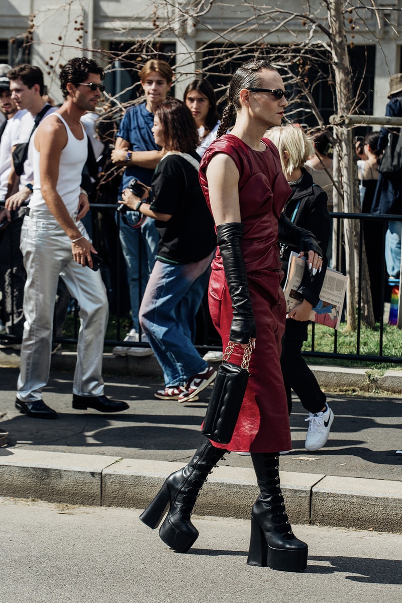 2024 SS 밀라노 패션위크 스트리트 스타일 살펴보기, milan, milano, fashion week, valentino, ader error, 아더에러, 발렌티노, 레더 재킷, 이탈리아 패션, 이태리 패션, 패션위크 스타일