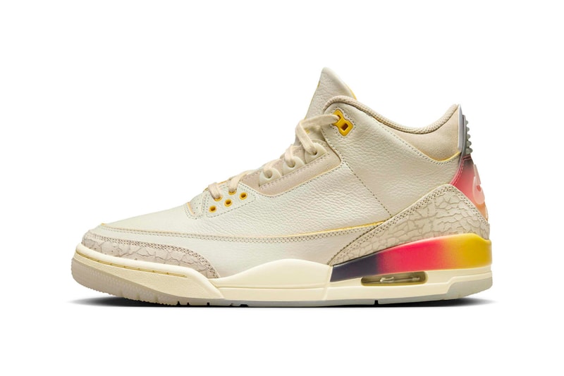 제이 발빈 x 나이키 에어 조던 3 ‘메데진 선셋’ 실루엣, 나이키 SNKRS, 나이키 드롭, 제이 발빈 신상, 나이키 한정, 제이 발빈 한정판