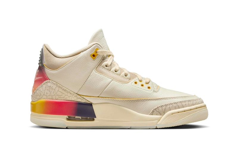 제이 발빈 x 나이키 에어 조던 3 ‘메데진 선셋’ 실루엣, 나이키 SNKRS, 나이키 드롭, 제이 발빈 신상, 나이키 한정, 제이 발빈 한정판