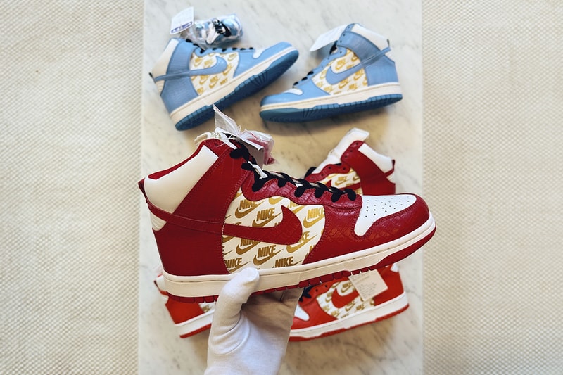 희귀한 슈프림 x 나이키 SB 덩크 하이 샘플이 경매에 오른다, supreme, nike, sb, supreme, nike