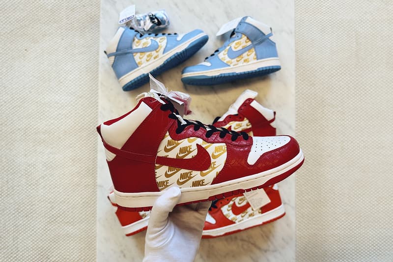 희귀한 슈프림 x 나이키 SB 덩크 하이 샘플이 경매에 오른다, supreme, nike, sb, supreme, nike