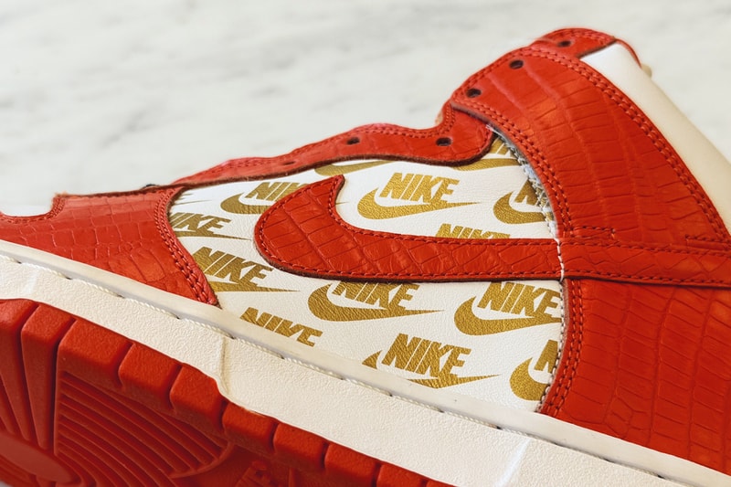 희귀한 슈프림 x 나이키 SB 덩크 하이 샘플이 경매에 오른다, supreme, nike, sb, supreme, nike