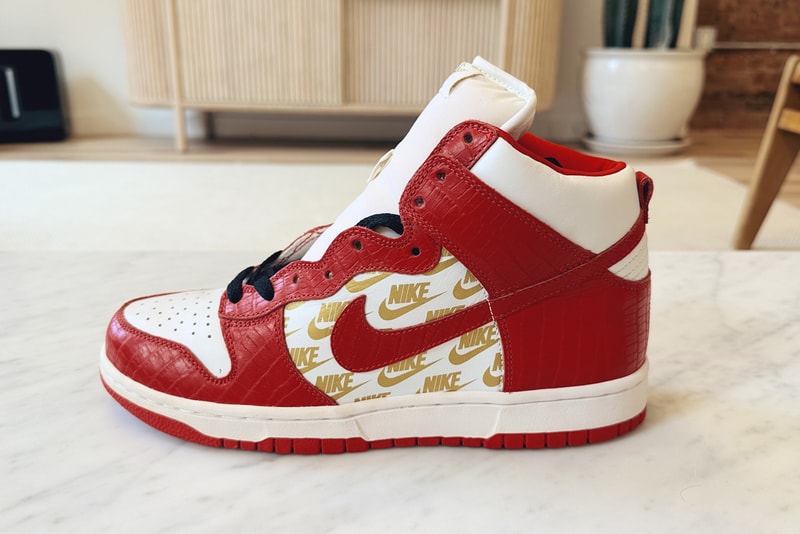 희귀한 슈프림 x 나이키 SB 덩크 하이 샘플이 경매에 오른다, supreme, nike, sb, supreme, nike