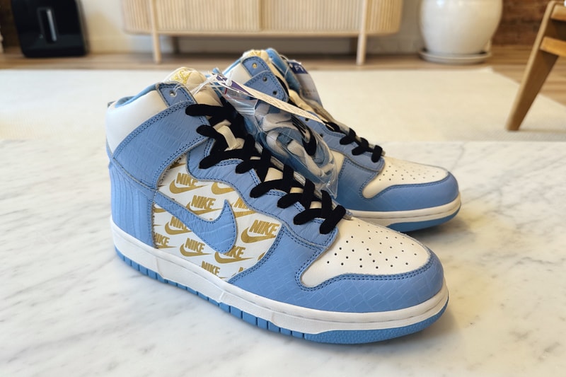 희귀한 슈프림 x 나이키 SB 덩크 하이 샘플이 경매에 오른다, supreme, nike, sb, supreme, nike