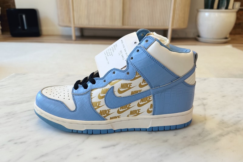 희귀한 슈프림 x 나이키 SB 덩크 하이 샘플이 경매에 오른다, supreme, nike, sb, supreme, nike