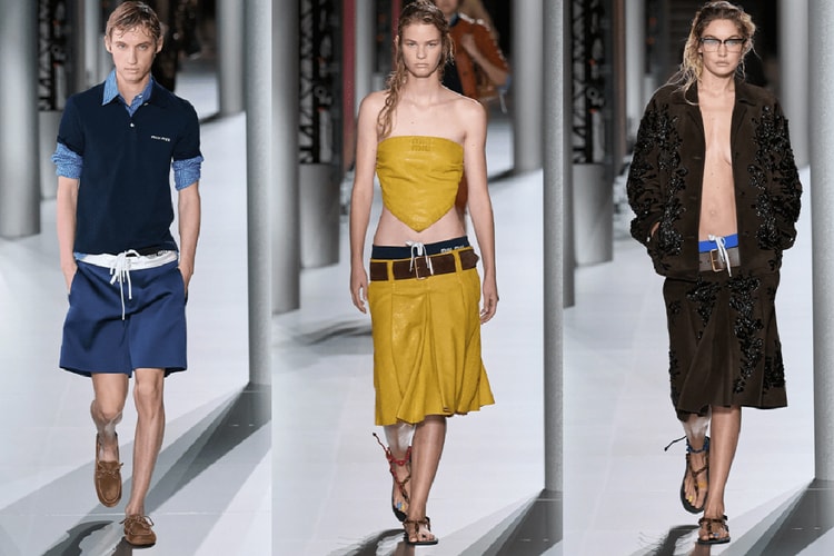 프레피와 번쩍이는 골드, 미우미우 2024 SS 컬렉션 공개