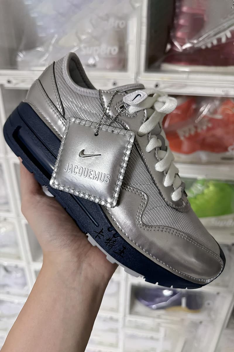 자크뮈스 x 나이키 에어 맥스 1 샘플의 이미지가 유출됐다, nike, jacquemus, 자크뮈스, 나이키, 에어 맥스 1, 나이키 에어 맥스, 나이키 에어 맥스 1, 나이키 자크뮈스, 에어솔, J 포스, 자크뮈스 에어 휴마라, 시몽 자크뮈스