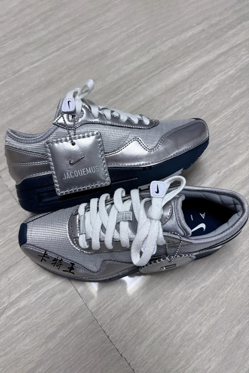 자크뮈스 x 나이키 에어 맥스 1 샘플의 이미지가 유출됐다, nike, jacquemus, 자크뮈스, 나이키, 에어 맥스 1, 나이키 에어 맥스, 나이키 에어 맥스 1, 나이키 자크뮈스, 에어솔, J 포스, 자크뮈스 에어 휴마라, 시몽 자크뮈스