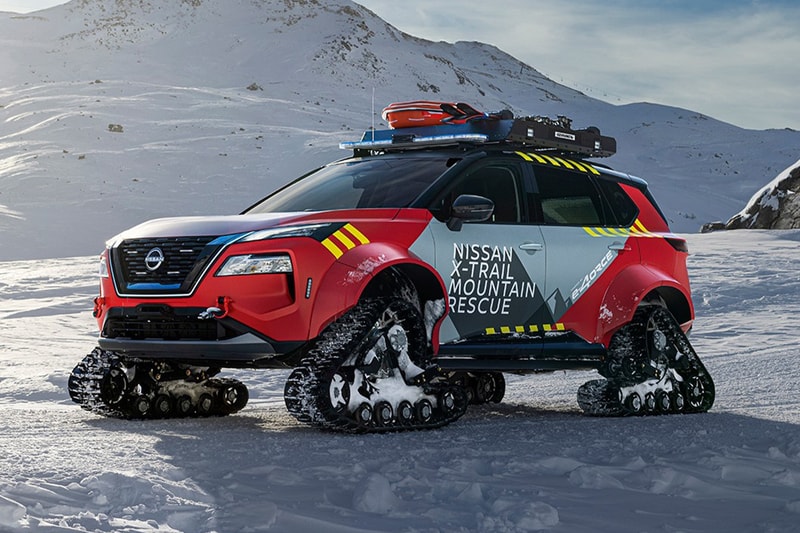 닛산, X-트레일 산악 구조 차량 공개, nissan, x-trail, x-trail mountain rescue, 스노우 트레일, 이젤, 설산 차량, 눈길 차량, 스노우 체인