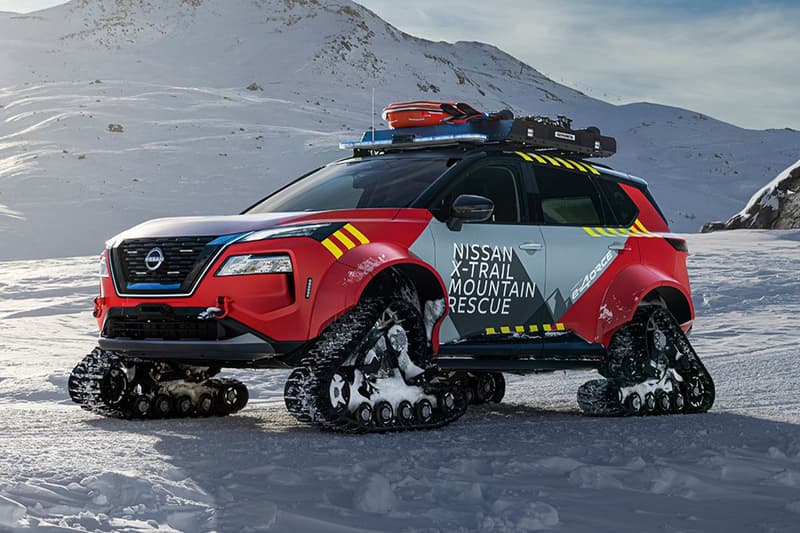 닛산, X-트레일 산악 구조 차량 공개, nissan, x-trail, x-trail mountain rescue, 스노우 트레일, 이젤, 설산 차량, 눈길 차량, 스노우 체인