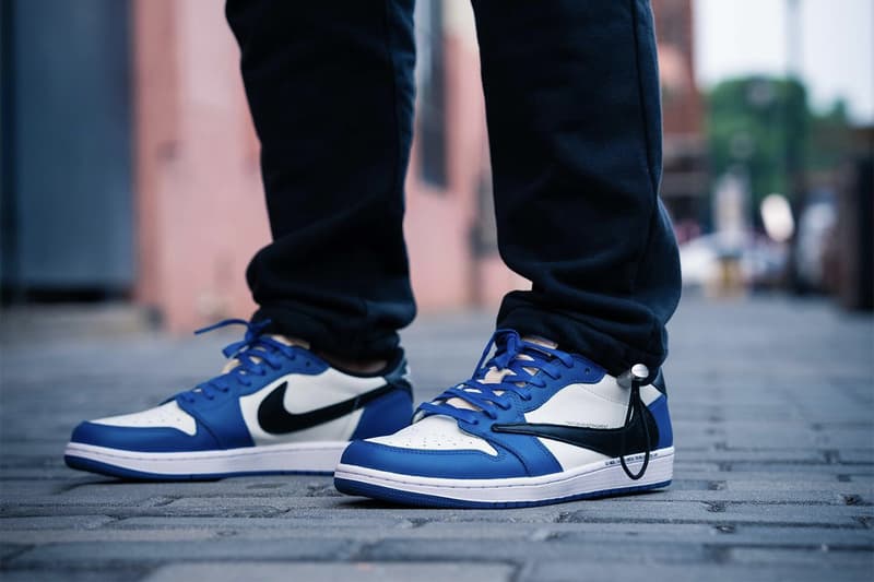 프라그먼트 디자인 x 트래비스 스콧 x 에어 조던 1 로우 미발매 샘플 상세 사진, 트래비스 스캇, 나이키