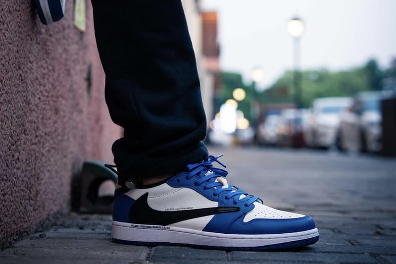 프라그먼트 디자인 x 트래비스 스콧 x 에어 조던 1 로우 미발매 샘플 상세 사진, 트래비스 스캇, 나이키