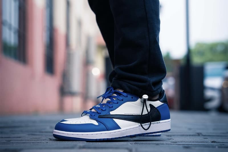 프라그먼트 디자인 x 트래비스 스콧 x 에어 조던 1 로우 미발매 샘플 상세 사진, 트래비스 스캇, 나이키