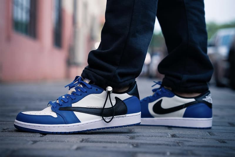 프라그먼트 디자인 x 트래비스 스콧 x 에어 조던 1 로우 미발매 샘플 상세 사진, 트래비스 스캇, 나이키