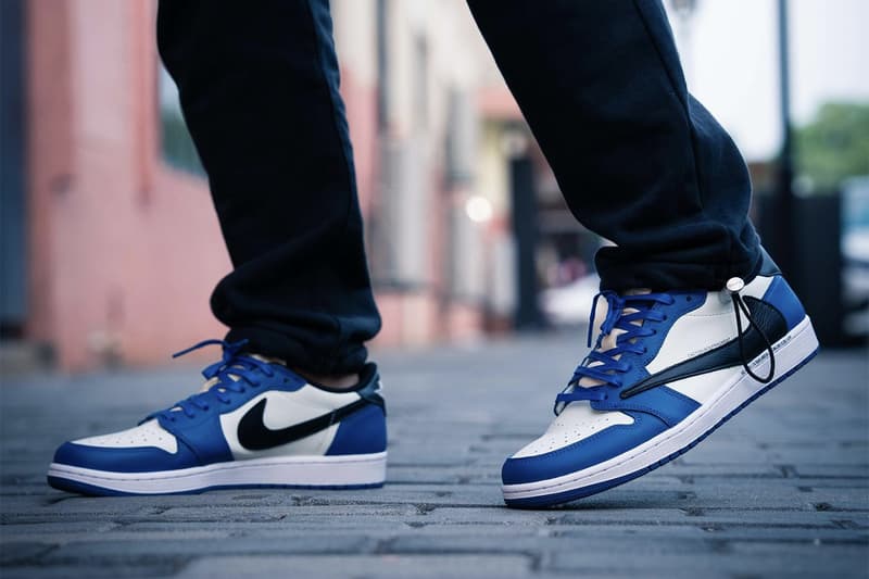 프라그먼트 디자인 x 트래비스 스콧 x 에어 조던 1 로우 미발매 샘플 상세 사진, 트래비스 스캇, 나이키