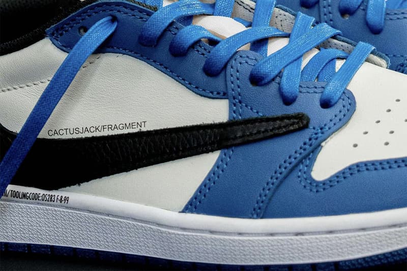 프라그먼트 디자인 x 트래비스 스콧 x 에어 조던 1 로우 미발매 샘플 상세 사진, 트래비스 스캇, 나이키
