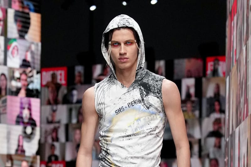 디젤, 2024 FW 컬렉션 관객들의 얼굴을 생중계했다