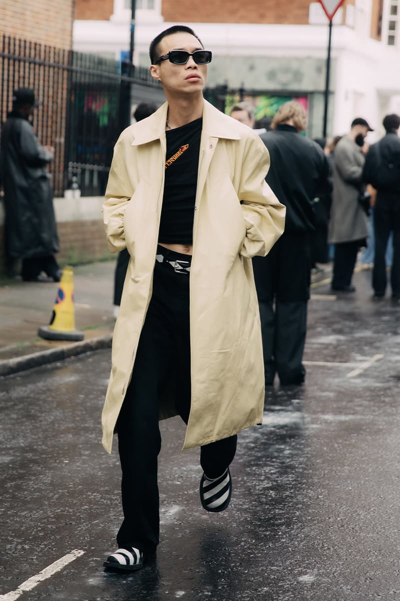 ‘하입비스트’ 포착, 2024 FW 런던 패션위크 스트리트 스타일, hypebeast, streetstyle, streetsnap, 런던 패션, 버버리, 시몬 로샤, jw 앤더슨, 영국 패션