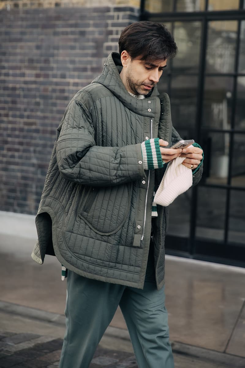 ‘하입비스트’ 포착, 2024 FW 런던 패션위크 스트리트 스타일, hypebeast, streetstyle, streetsnap, 런던 패션, 버버리, 시몬 로샤, jw 앤더슨, 영국 패션