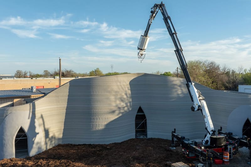 SXSW에서 다층 건물을 지을 수 있는 3D 프린팅 기계가 공개됐다