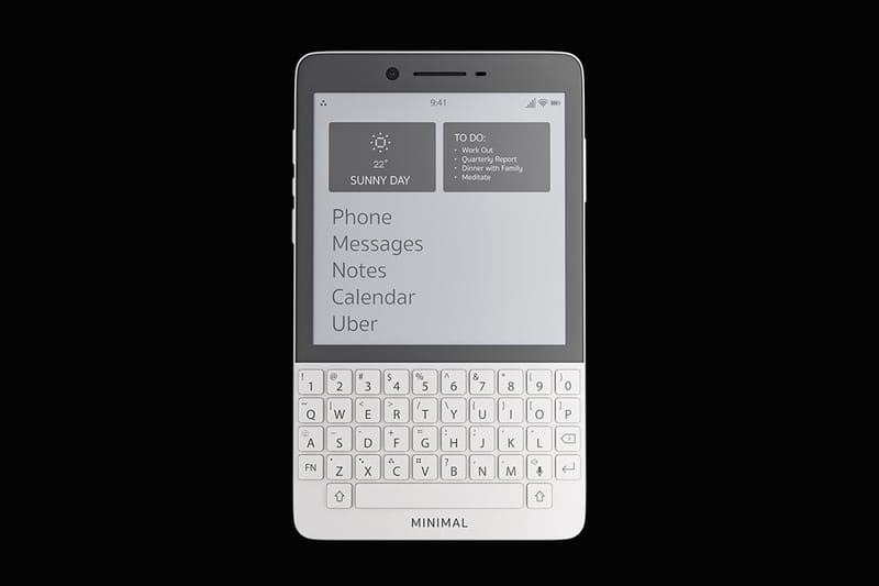 키보드와 전자잉크 디스플레이를 갖춘 스마트폰이 공개됐다