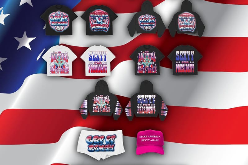 대선 캠페인 콘셉트의 섹시 레드 머천다이즈가 공개됐다