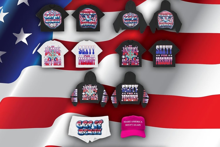 대선 캠페인 콘셉트의 섹시 레드 머천다이즈가 공개됐다