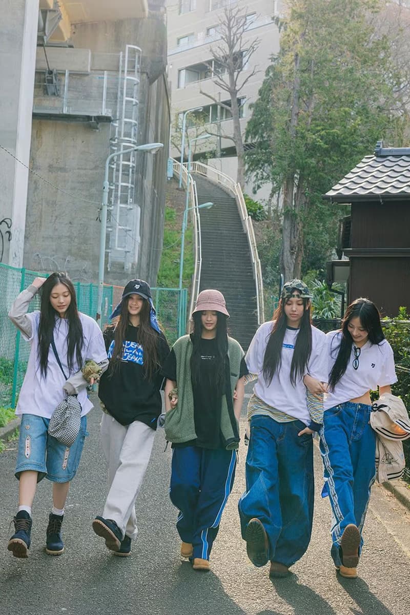 뉴진스와 후지와라 히로시의 협업 제품 실물 이미지가 공개됐다, new jeans, fujiwara hiroshi, 후지와라 히로시, 프라그먼트, 다니엘, 하니, 민지, 혜린, 혜인, 민희진