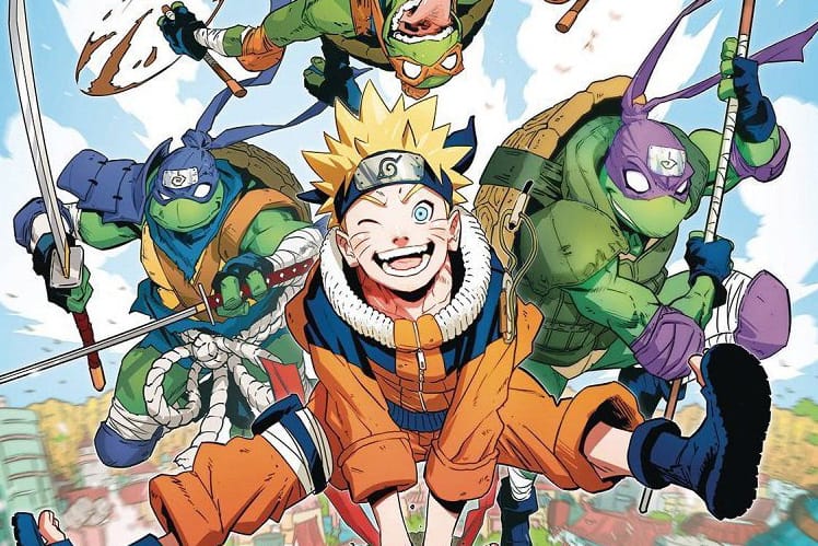 ‘닌자 거북이’ x ‘나루토’ 만화 커버 이미지가 공개됐다