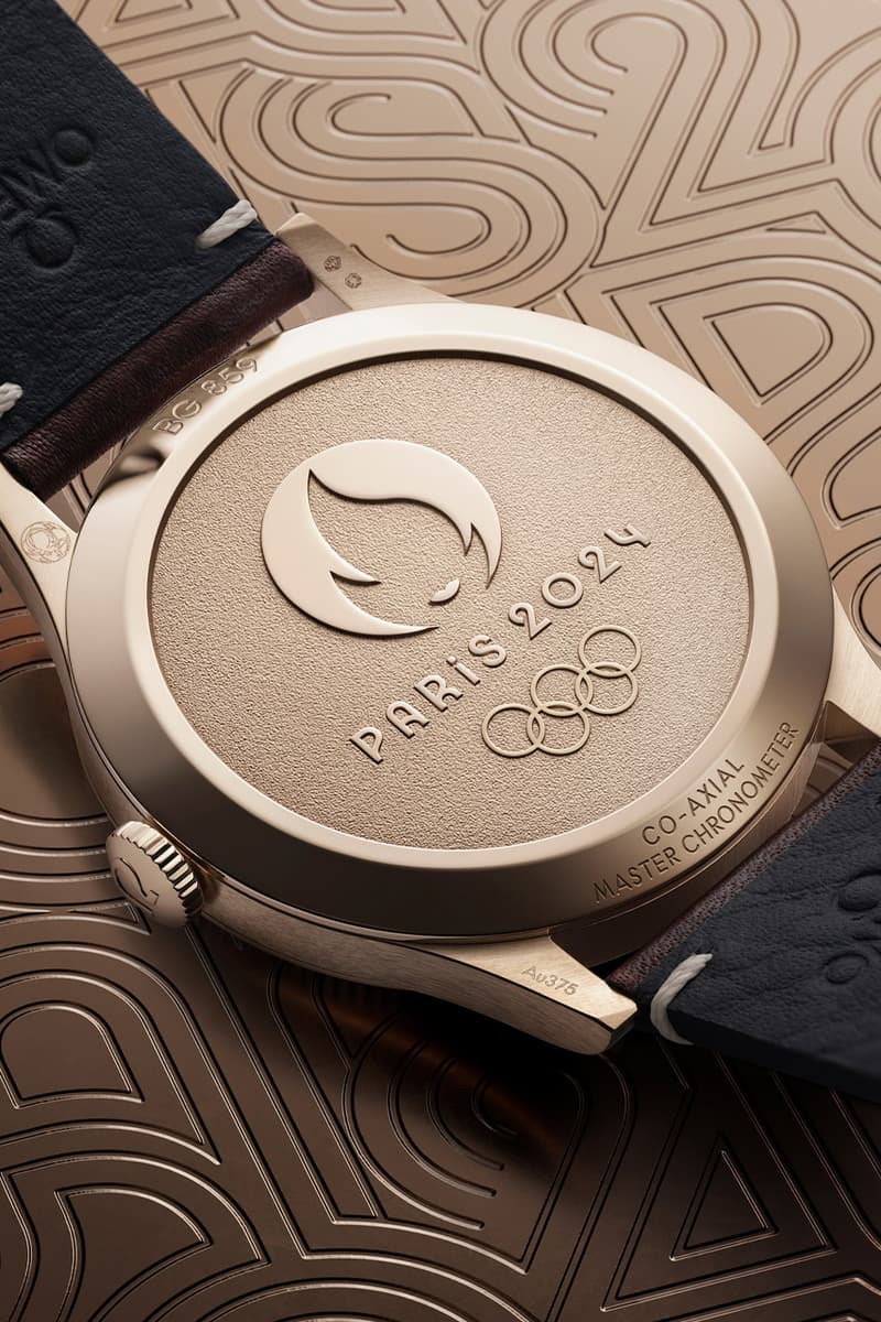 오메가, BG 859 ‘2024 파리 올림픽’ 브론즈 골드 에디션 출시, Omega, 오메가, BG859, BG 859 시계, 손목 시계, 가죽 손목, 가죽 스트랩, 레더 스트랩, 클루 드 파리